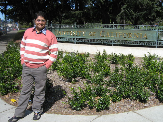 Ajitabh Standing at University of California, Berkeley